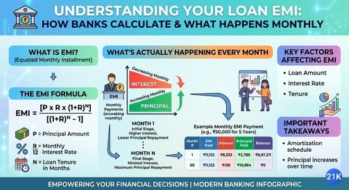 How Banks Calculate Your Loan EMI — What's Actually Happening Every Month