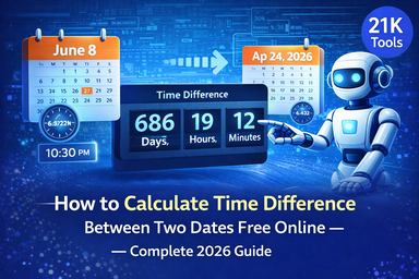 How to Calculate Time Difference Between Two Dates Free Online — Complete 2026 Guide