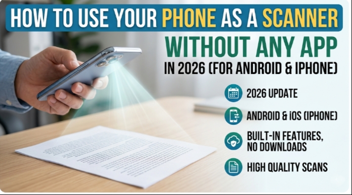 How to Use Your Phone as a Scanner Without Any App in 2026
