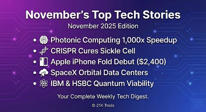 Top 10 November 2025 Technology News