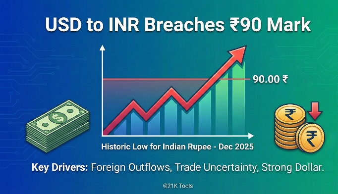 When One Dollar Touched ₹90: Understanding the Rupee's Historic Journey
